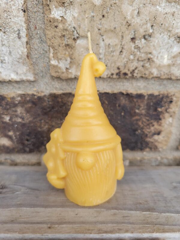 Gnome for the Holidays: Beeswax Christmas Candle - Image 3