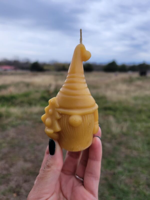 Gnome for the Holidays: Beeswax Christmas Candle - Image 5